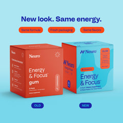 Neuro gum open pack with cinnamon pieces visible for quick dosing
