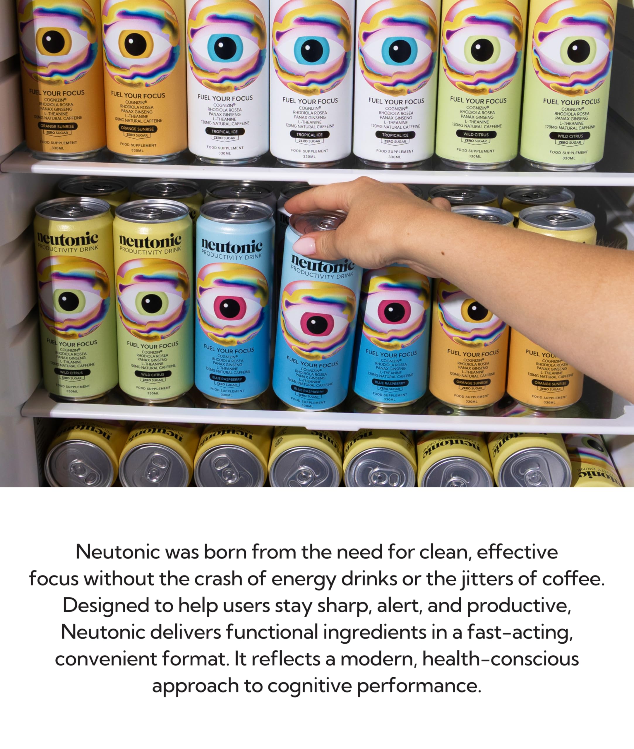 Neutonic can during outdoor workout indicating energy and mental clarity