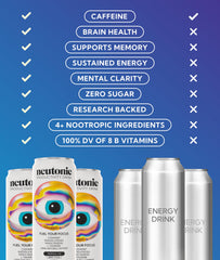 Neutonic pour with bubbles showing texture and refreshing look for energizing benefit
