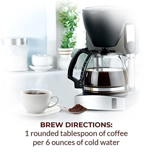 New England Coffee brewed pour-over cup showing rich color and balanced aroma benefit