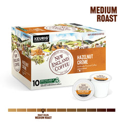 New England Coffee single‑serve pod close up highlighting seal and freshness