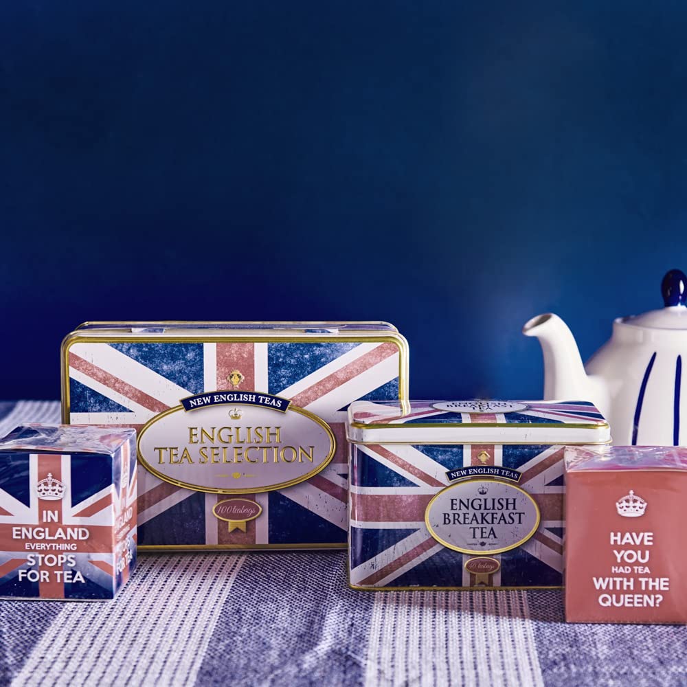 New English Teas inside view of 40 teabags, organized for convenience