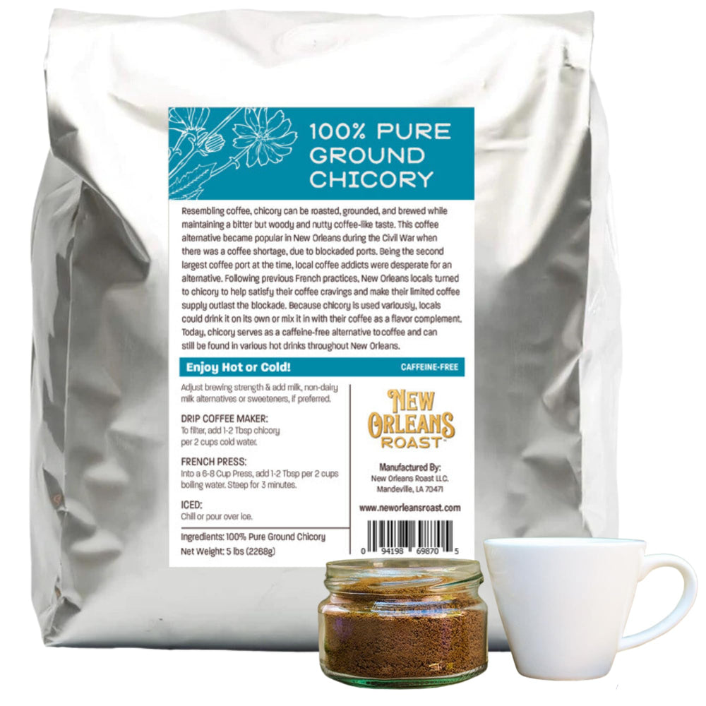 New Orleans Roast front packaging 5 lb bag showing product identity and size