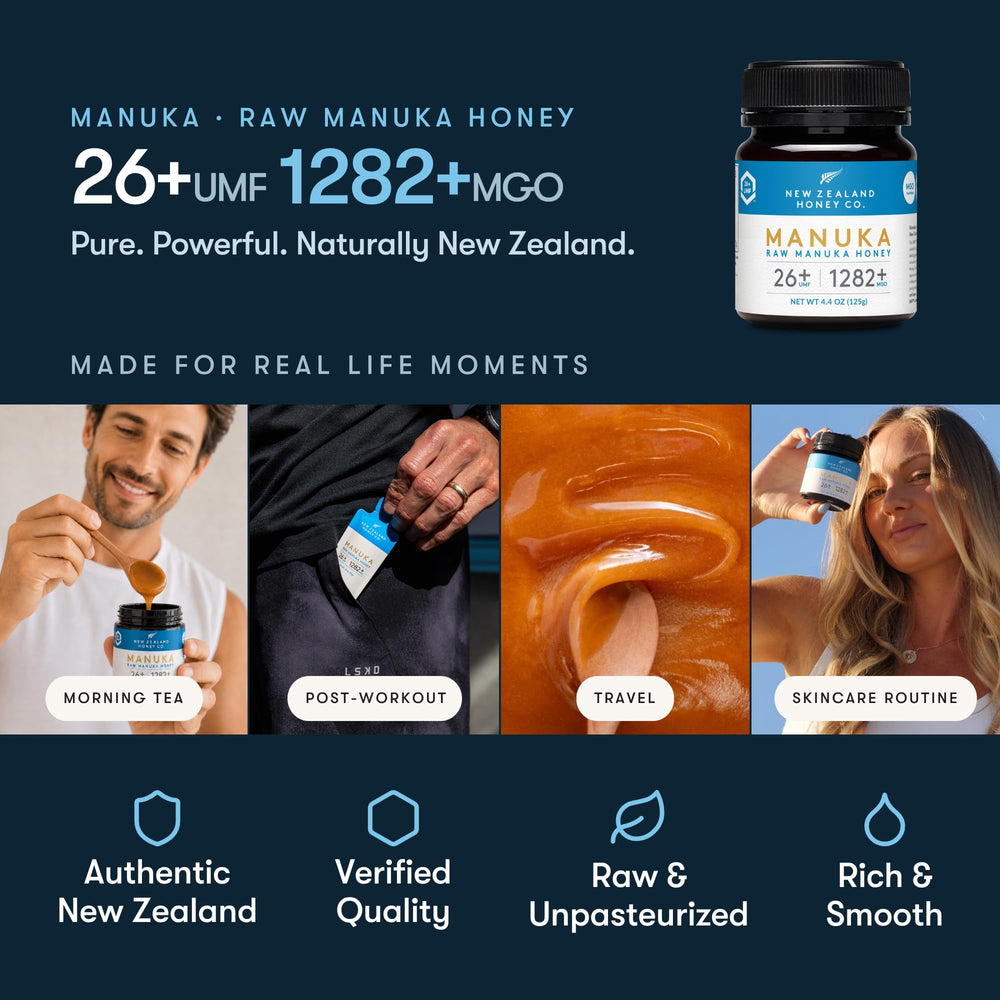 NEW ZEALAND HONEY CO honey texture close-up showing raw, fudgy consistency benefit