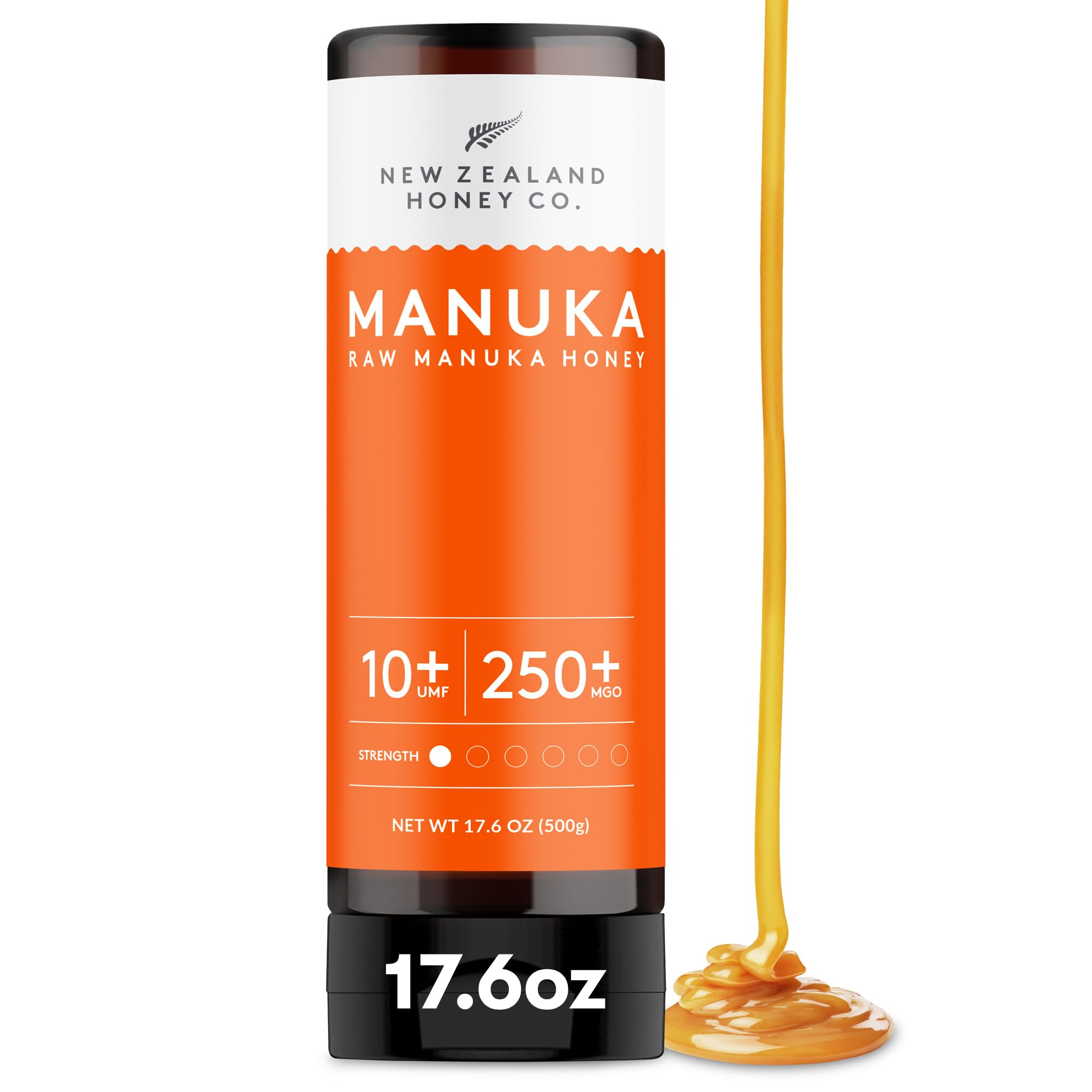 NEW ZEALAND HONEY CO front packaging showing UMF 10+ and bottle