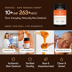 NEW ZEALAND HONEY CO spoon drizzle over toast demonstrating easy serving