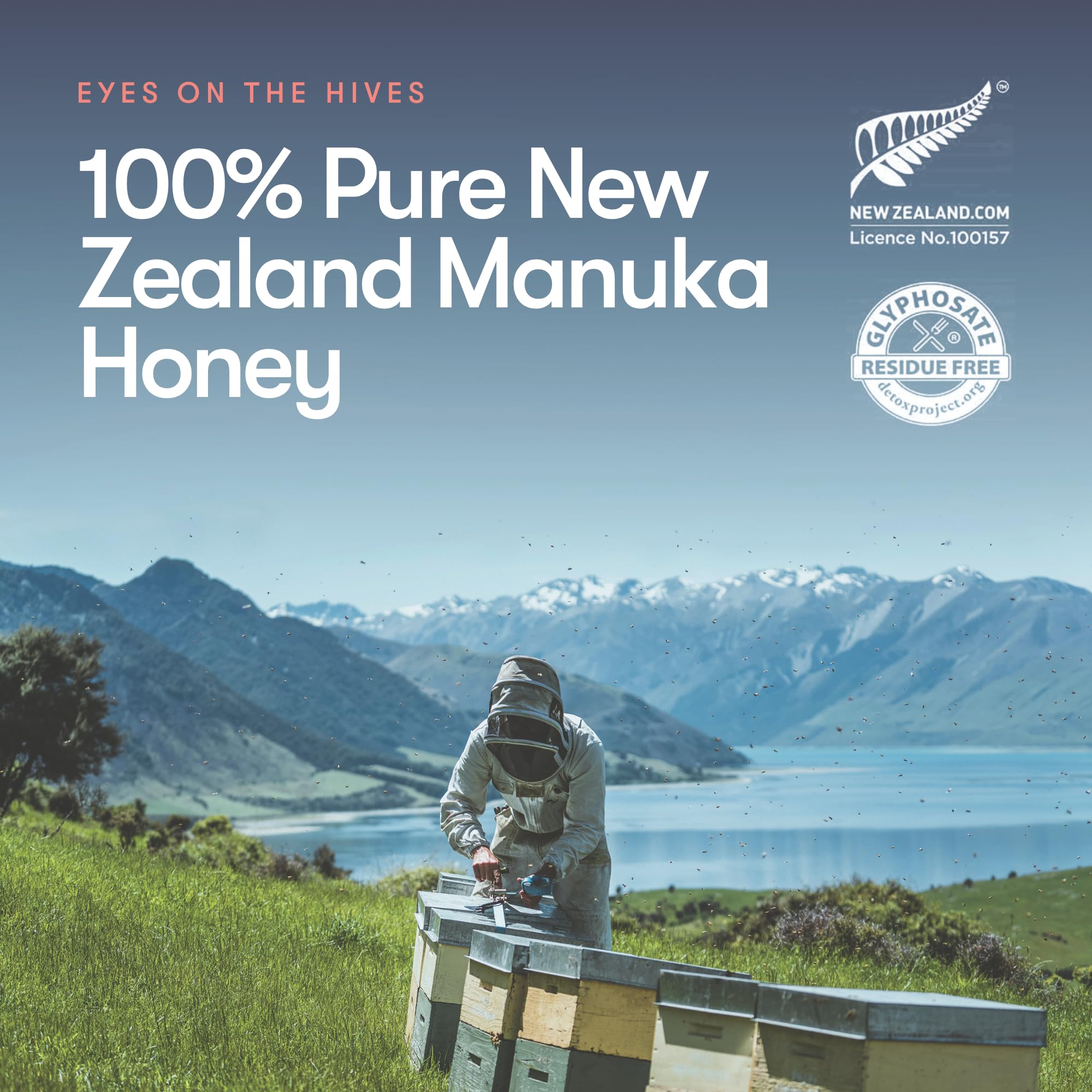 NEW ZEALAND HONEY CO open jar from top showing dense texture and natural purity