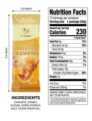 NEWBAM close-up of honey glaze on cashews highlighting real honey flavor