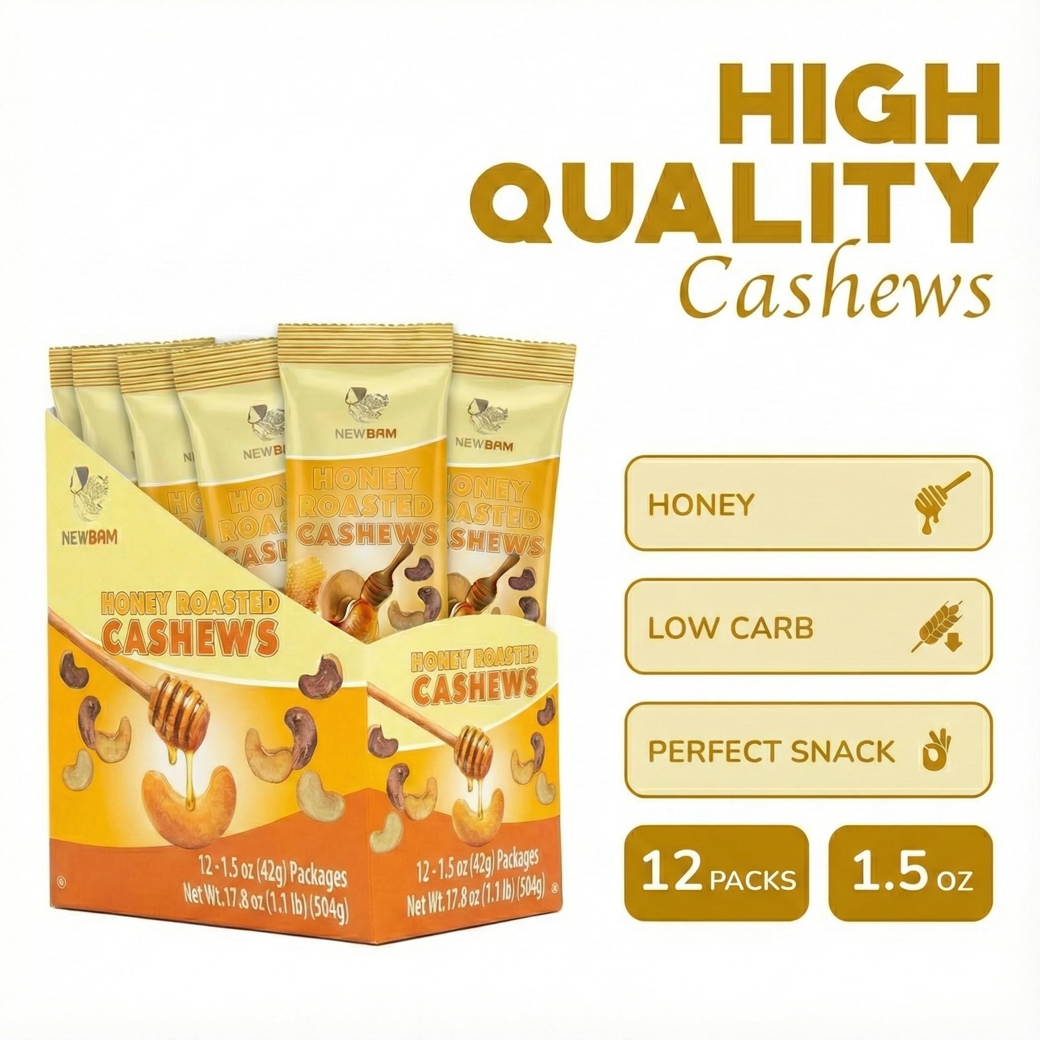 NEWBAM single 1.5oz pack on desk demonstrating convenient portion and portability