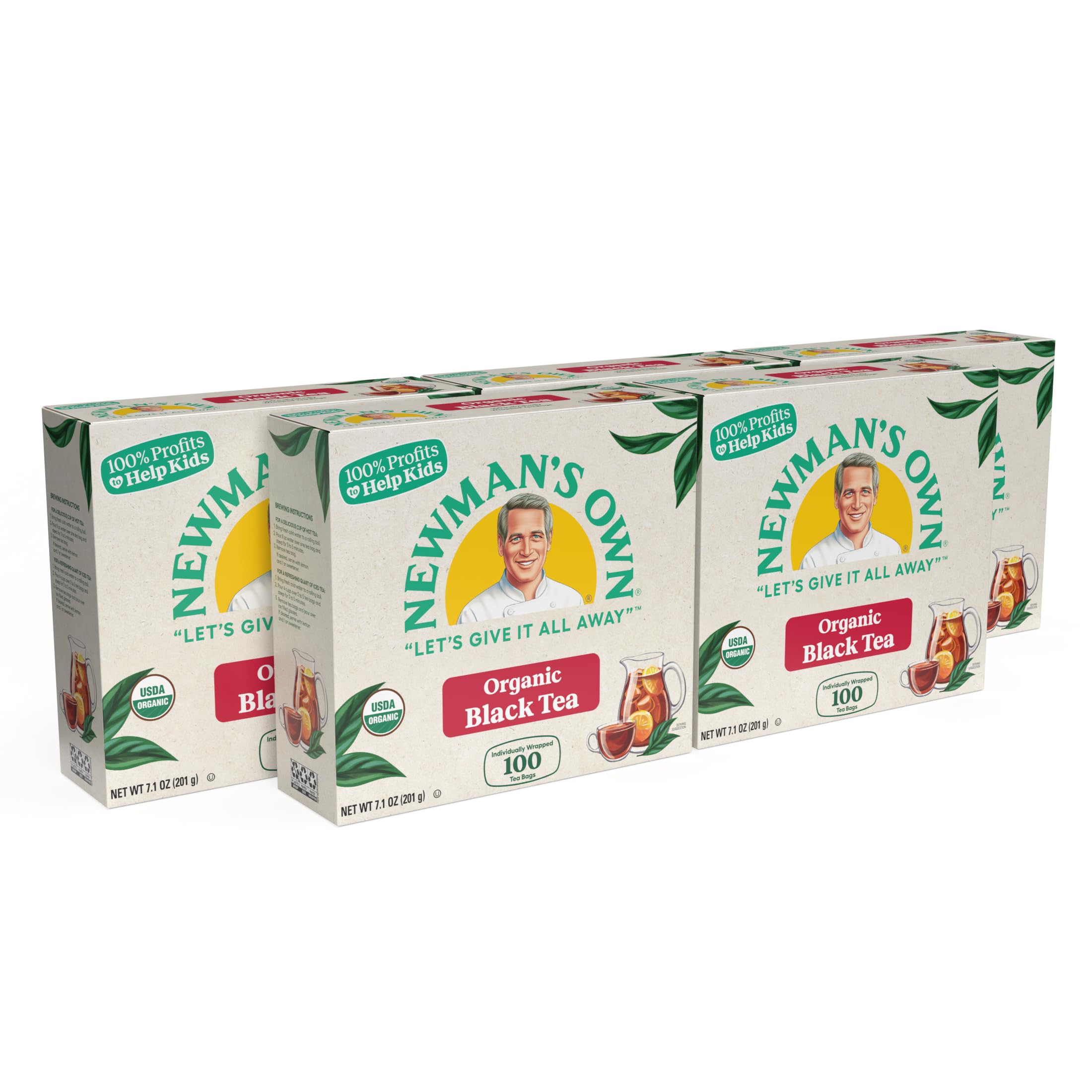 Newman's Own front packaging showing box and branding for pantry-ready supply