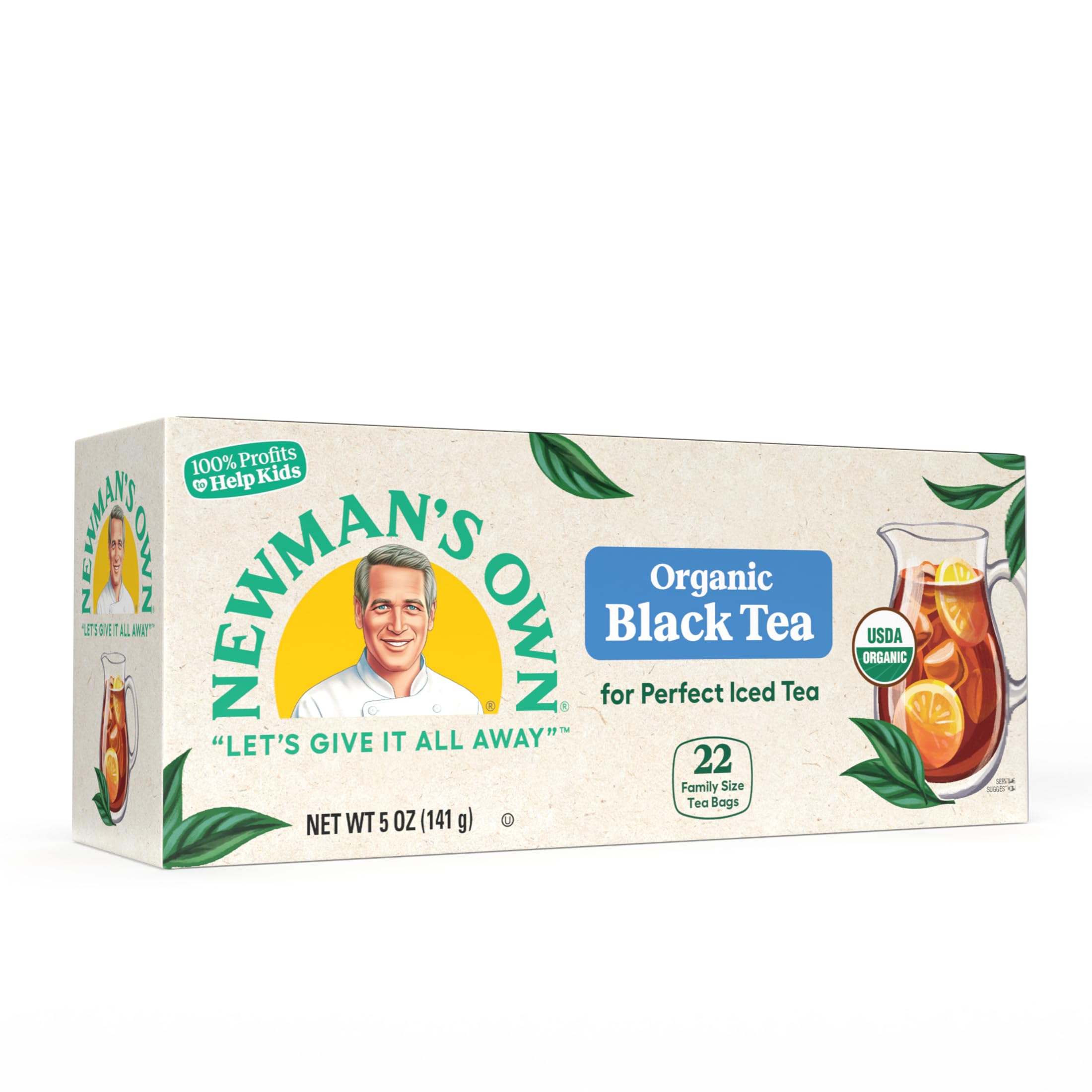 Newman's Own label certifications showing USDA Organic and Kosher