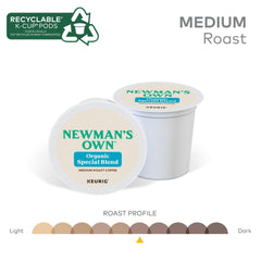 Newman's Own open pack with pods visible for quick single-serve use