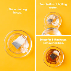 Newman's Own close-up of a tea bag texture emphasizing quality leaf blend