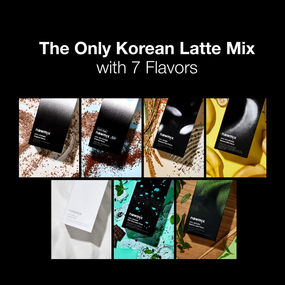 newmix iced banana latte over ice showcasing refreshing chilled option