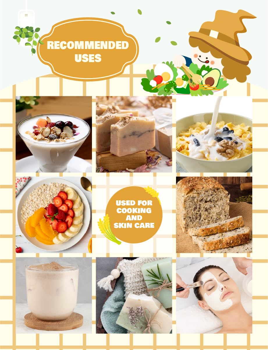 Nice Witch's powder alongside baking ingredients to enhance recipes
