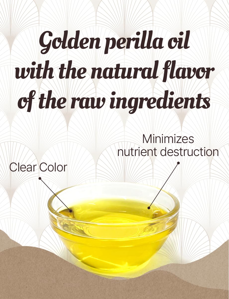 NICE WITCH'S perilla oil in Korean side dish setting enhancing traditional dishes