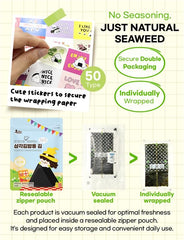NICE WITCH'S sealing stickers displayed to personalize triangle gimbap