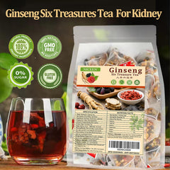NICEEN teabag close-up with visible herbal ingredients for clarity