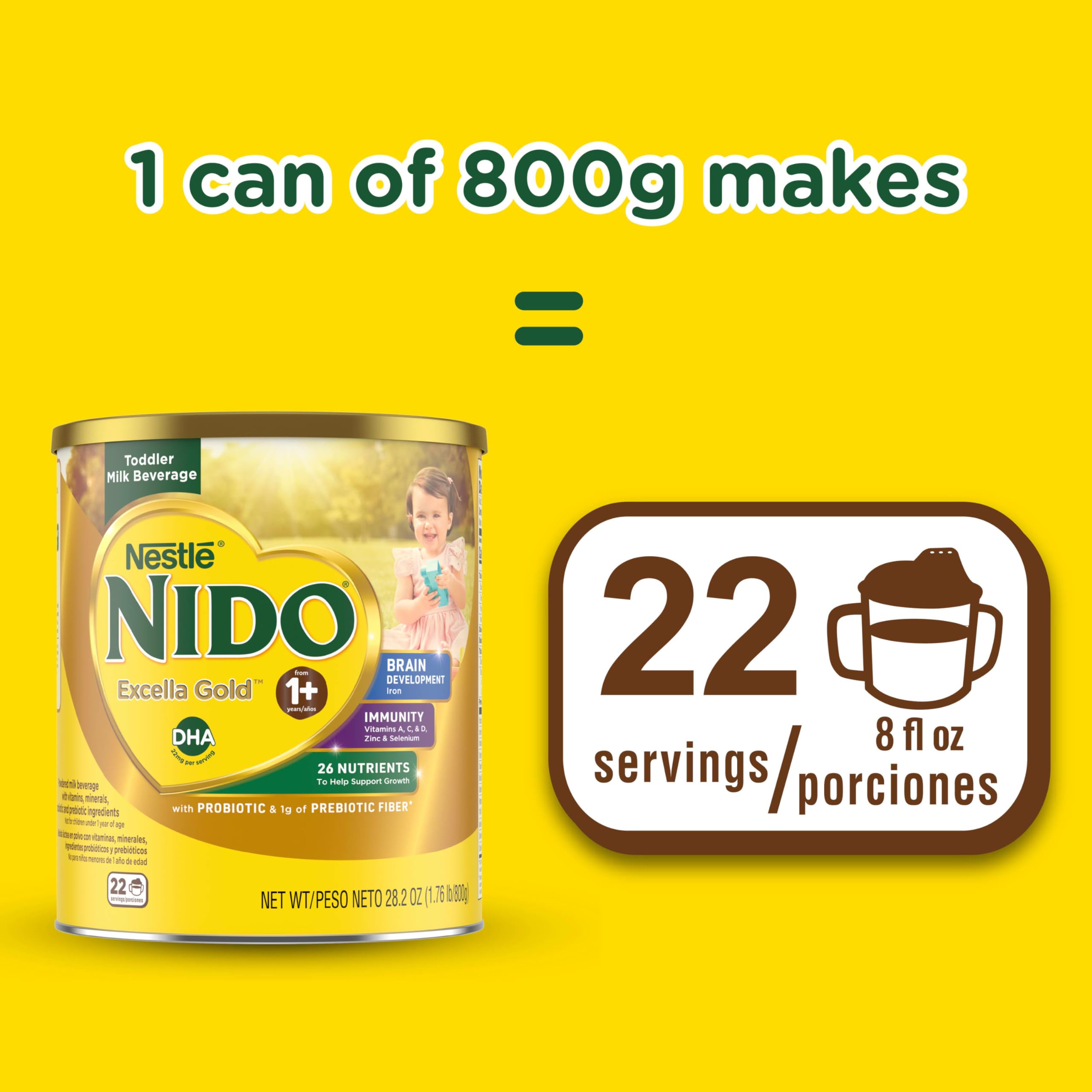Nido prepared glass serving illustrating ready-to-drink convenience