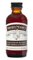 Nielsen-Massey front bottle view showing compact 2 oz and rich aroma benefit