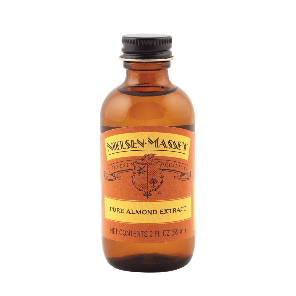 Nielsen-Massey back label ingredient list visible, showing quality and transparency benefit