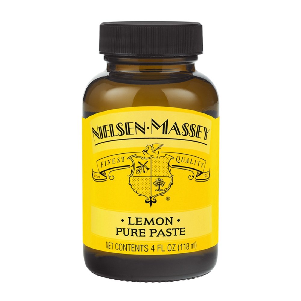 Nielsen-Massey paste close-up texture showing concentrated lemon flavor