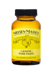 Nielsen-Massey jar front view showing label and 4 oz size benefit