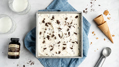 Nielsen-Massey paste texture with vanilla bean flecks indicating real-bean flavor