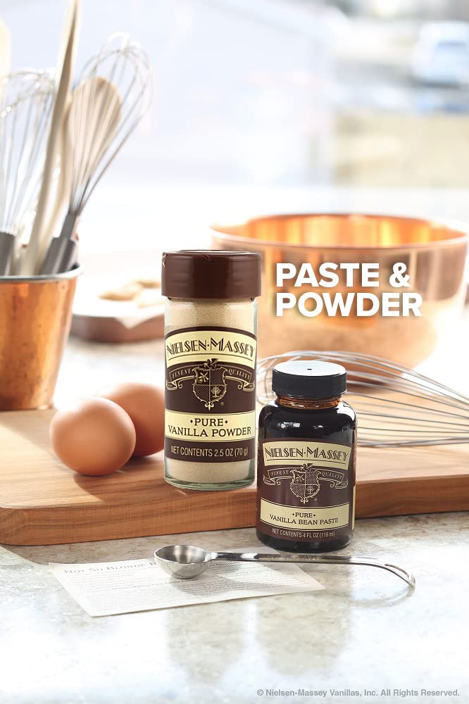 Nielsen-Massey paste in a kitchen scene demonstrating professional results