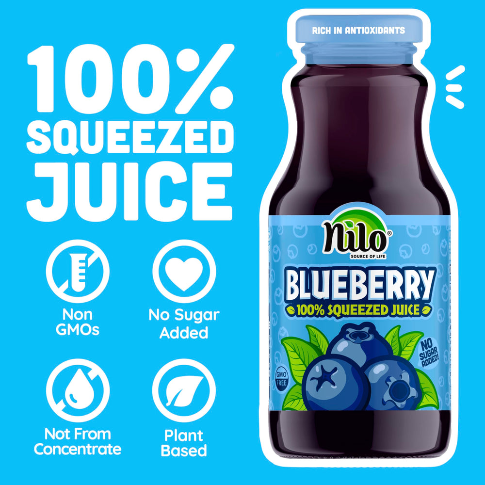 NILO juice pouring into glass illustrating fresh taste and serving idea