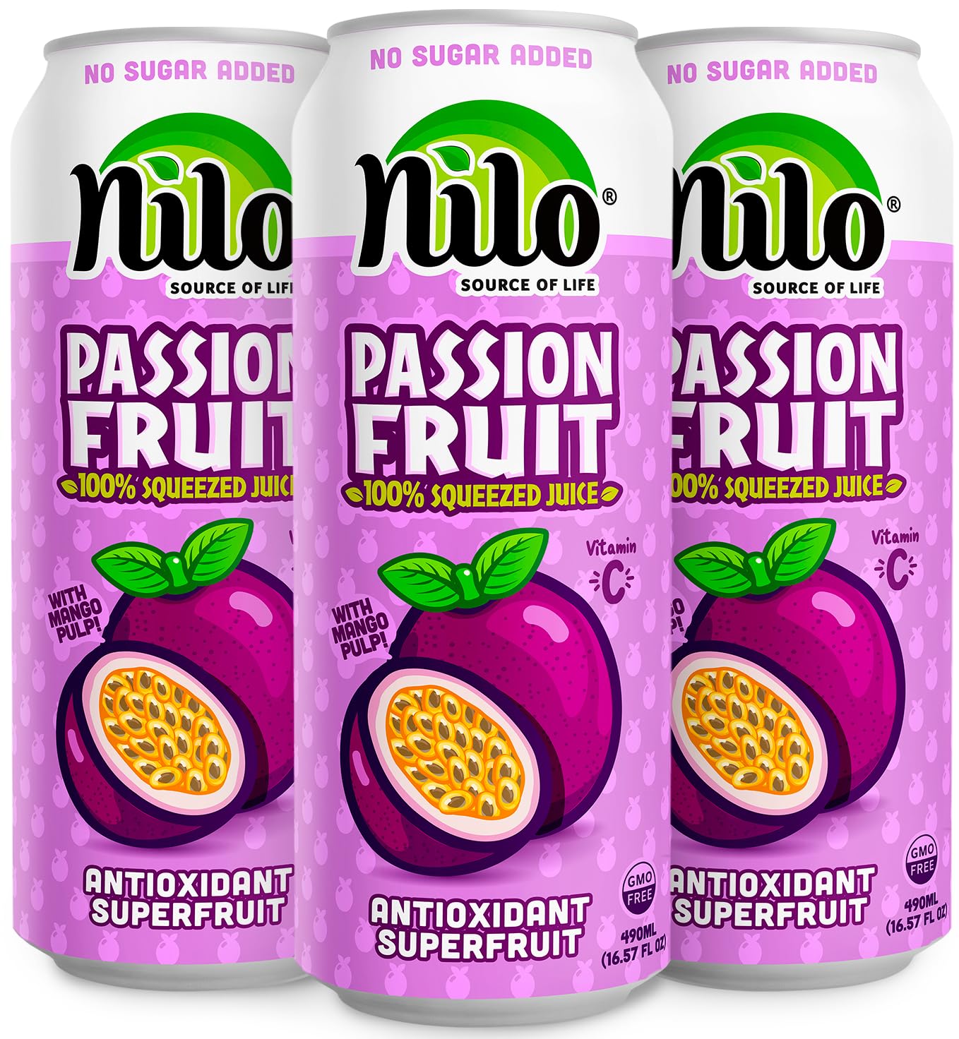 NILO front packaging showing 12-pack and tropical appeal benefits thirst-quenching taste