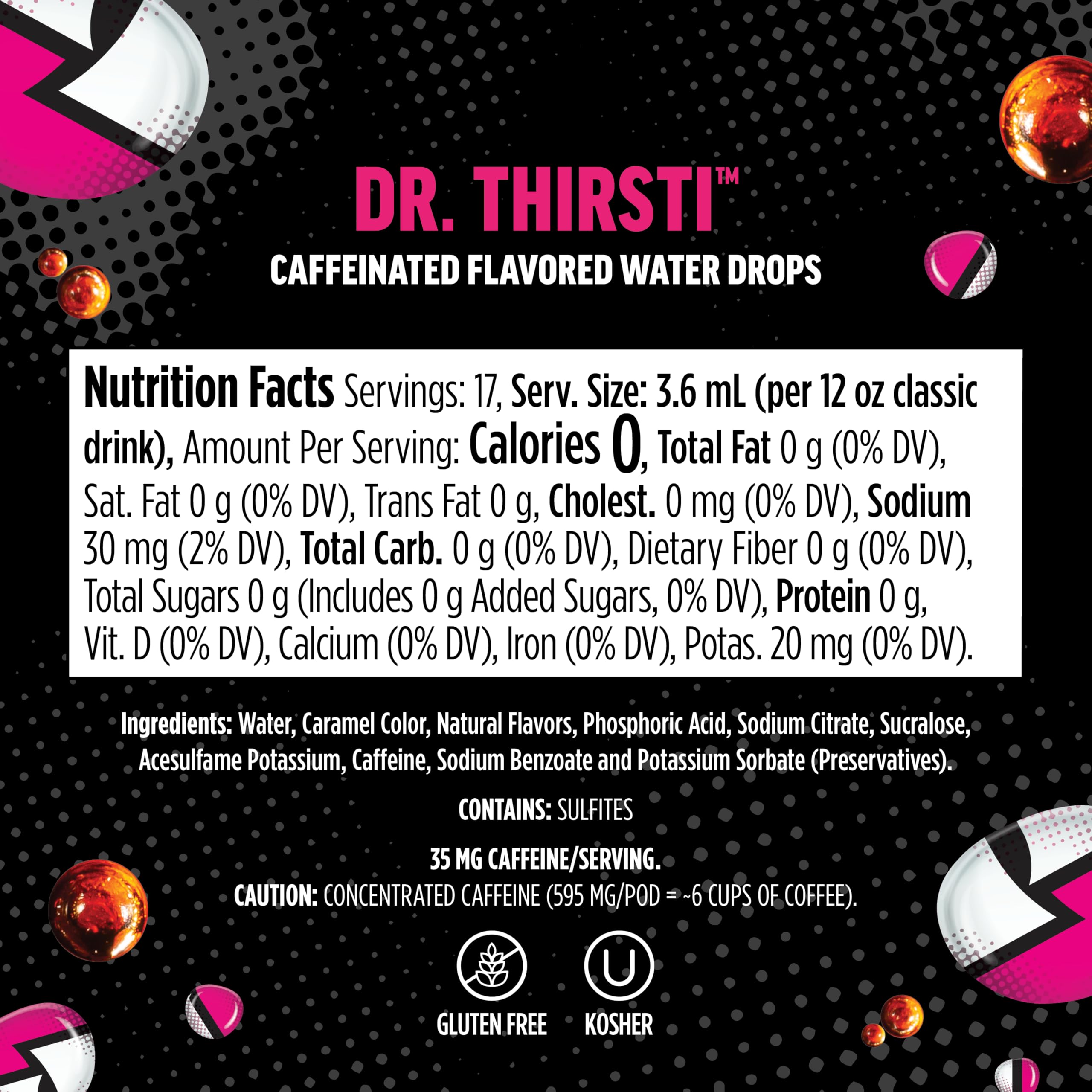 Ninja Dr. Thirsti mixed soda-style drink in glass highlighting refreshing taste