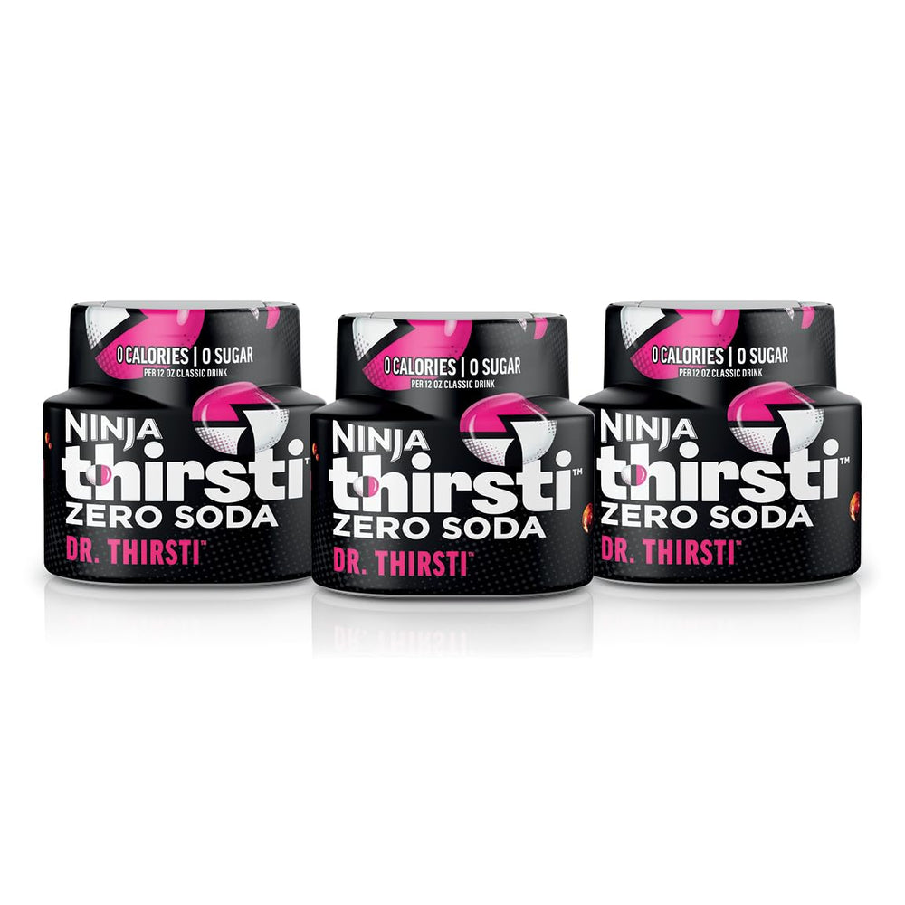 Ninja Dr. Thirsti front packaging showing zero-calorie labeling and convenience