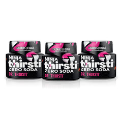 Ninja Dr. Thirsti front packaging showing zero-calorie labeling and convenience