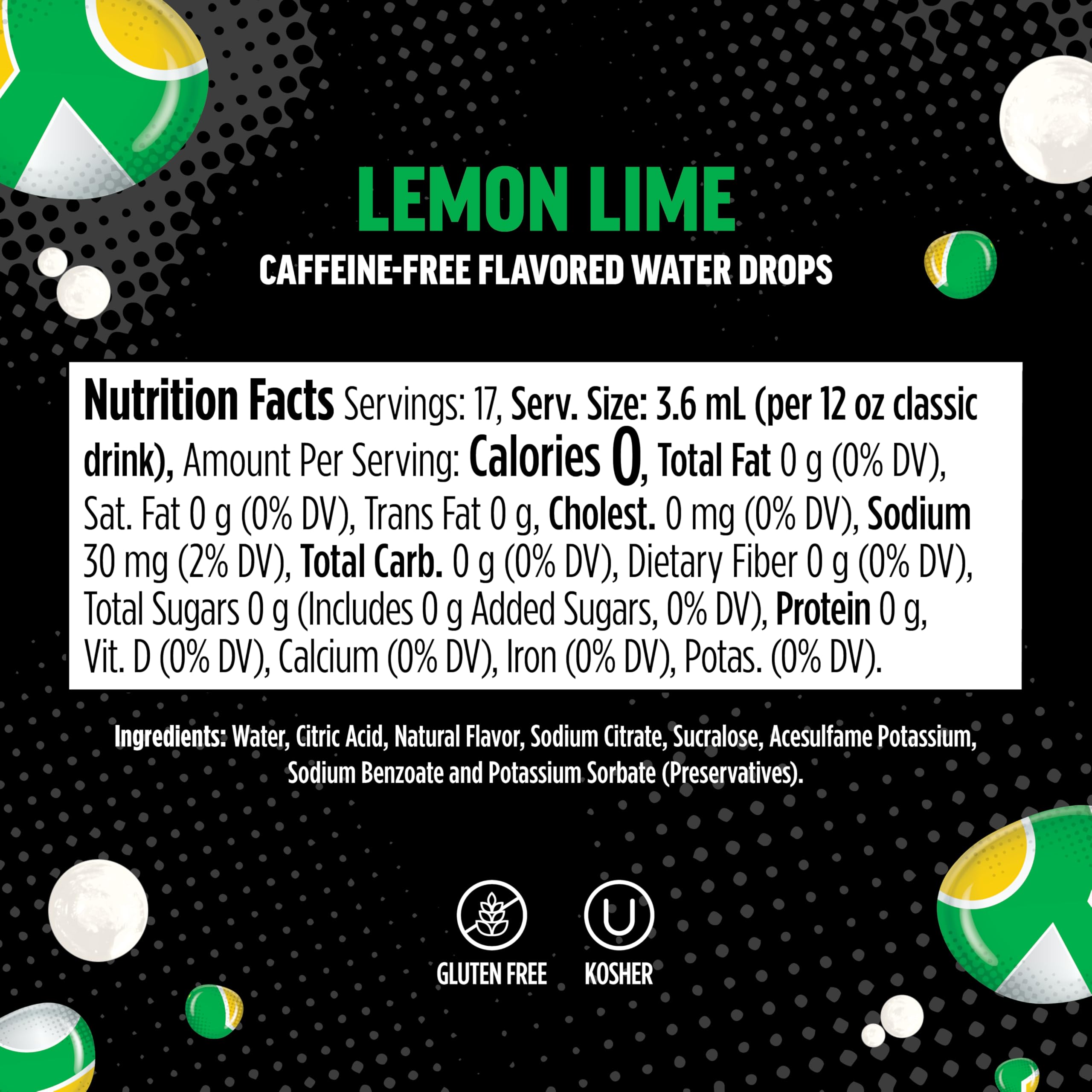 Close-up of Ninja pod label and ingredients for clear product information