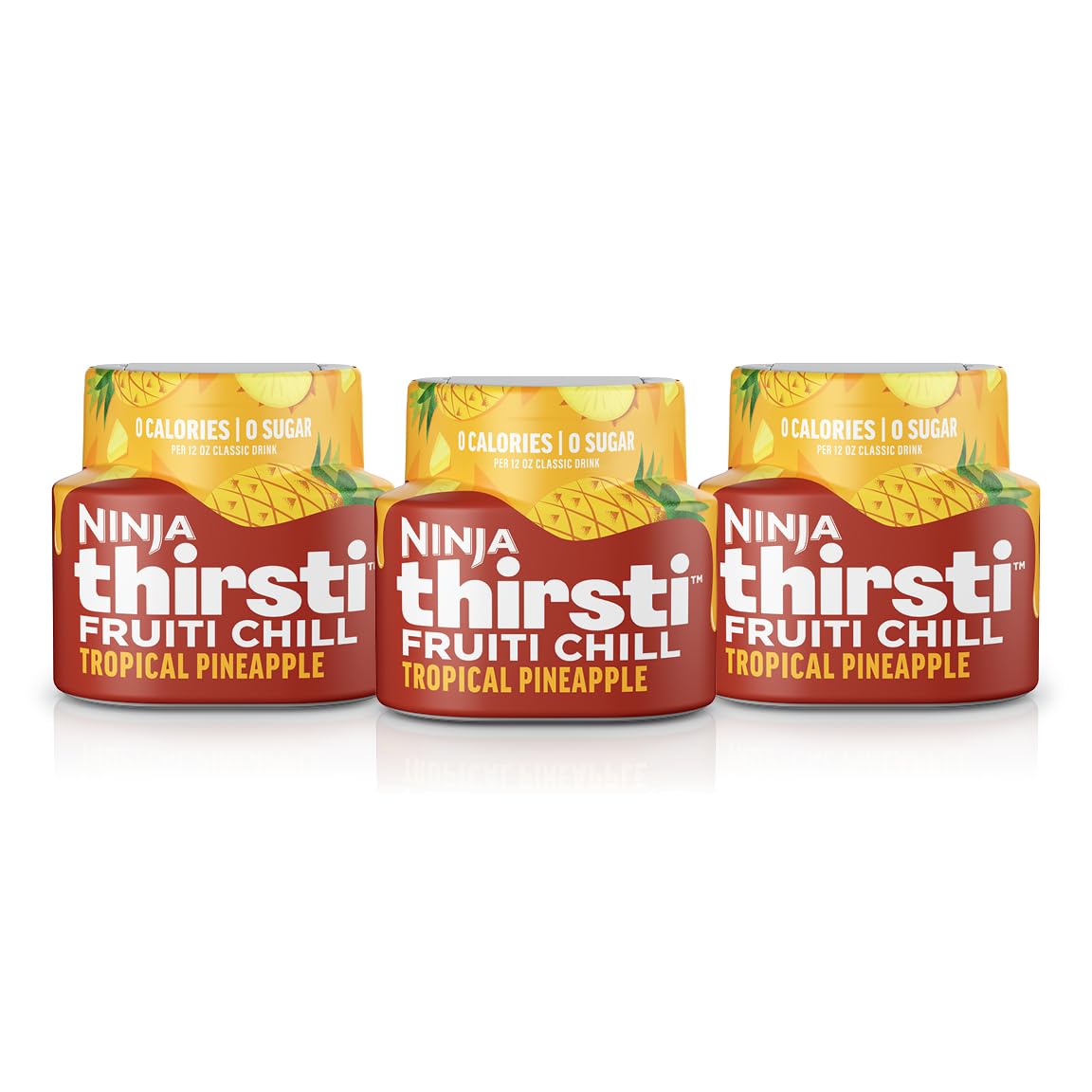 Ninja Thirsti front packaging showing tropical pineapple flavor and convenience
