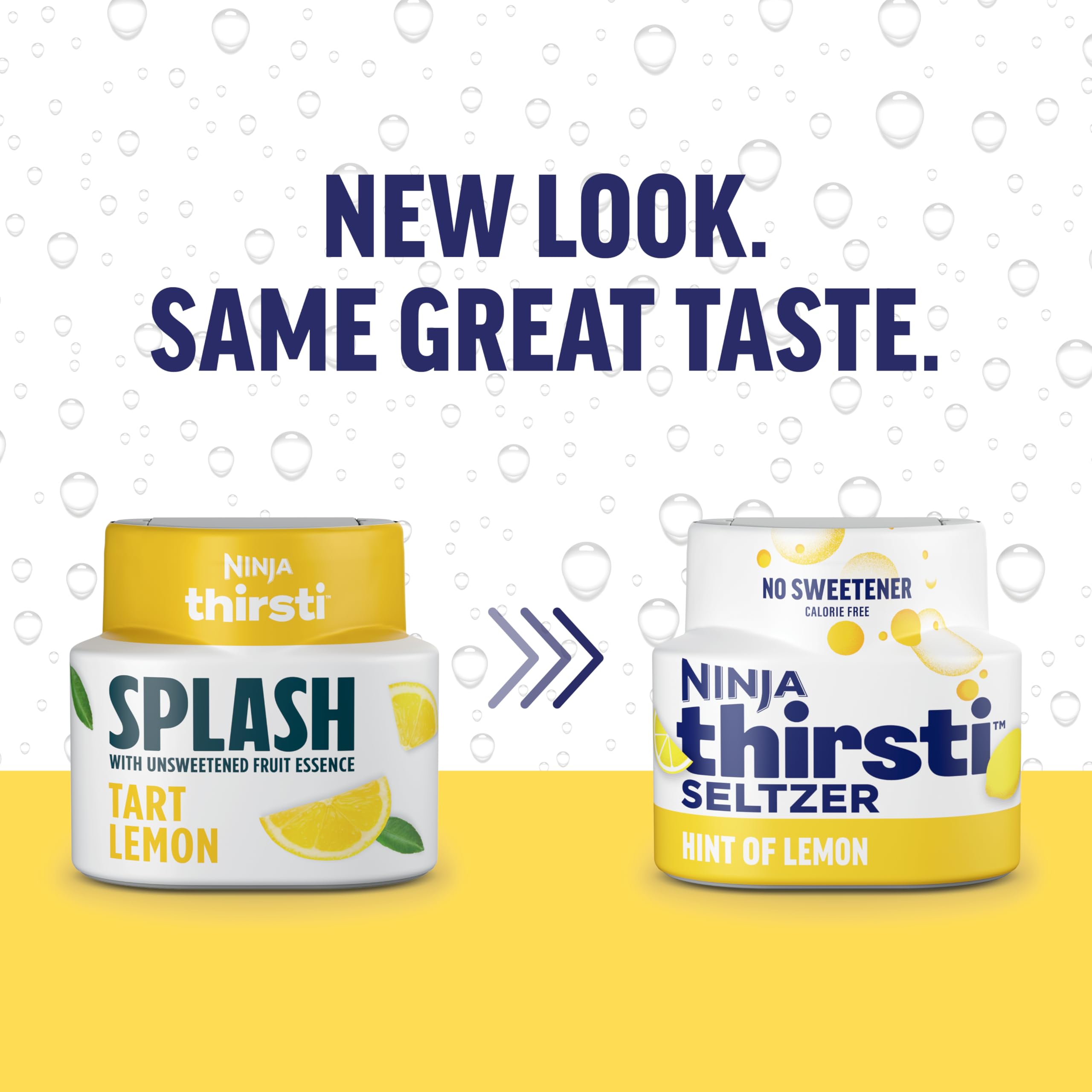 Ninja Thirsti lemon pour detail capturing light citrus color and clarity