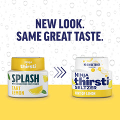 Ninja Thirsti lemon pour detail capturing light citrus color and clarity