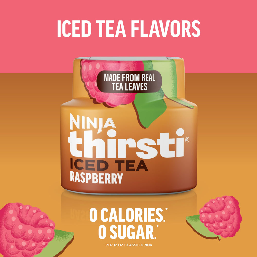 Ninja Thirsti close-up of single flavor pod highlighting compact, space-saving design