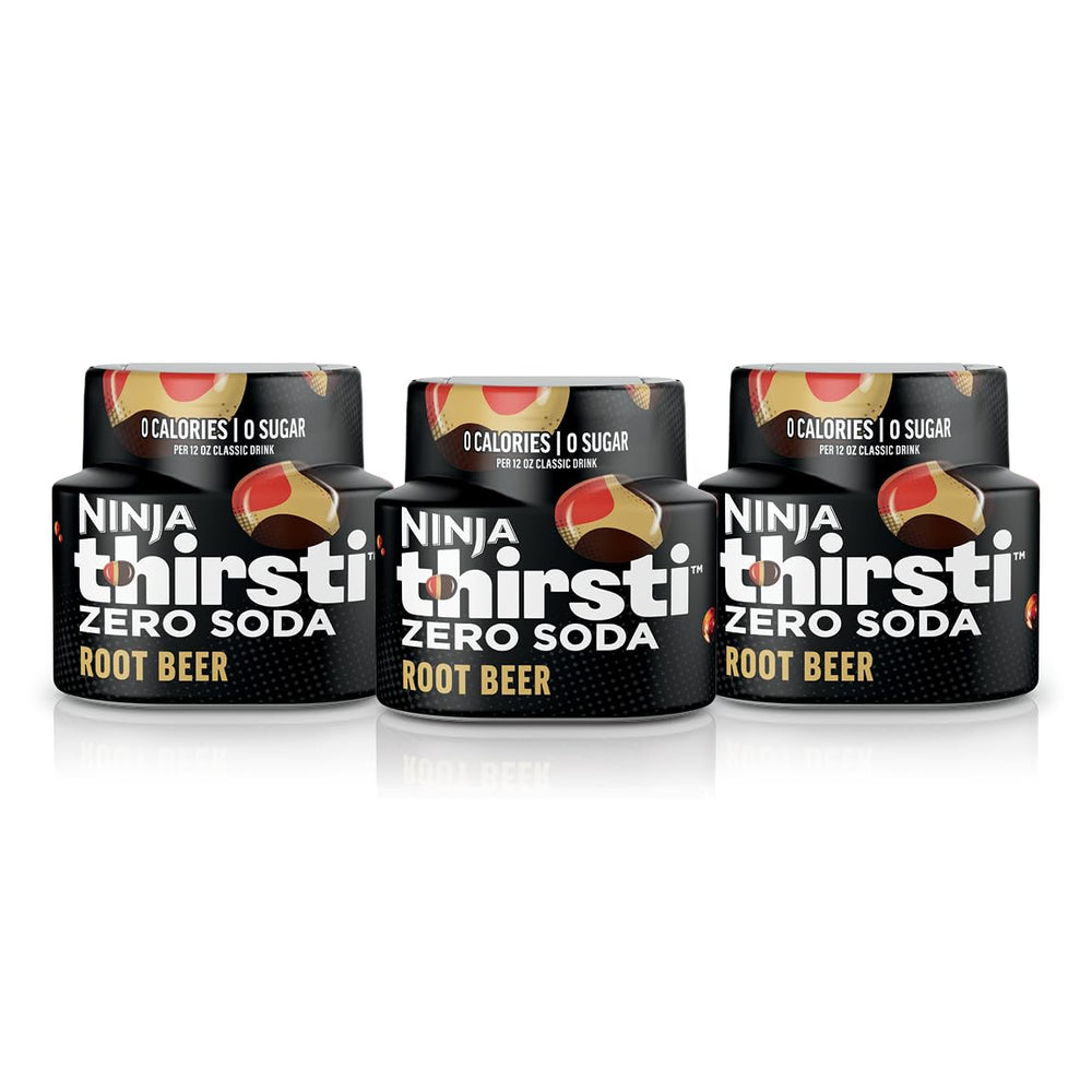 Ninja Thirsti front packaging showing root beer drops and convenience