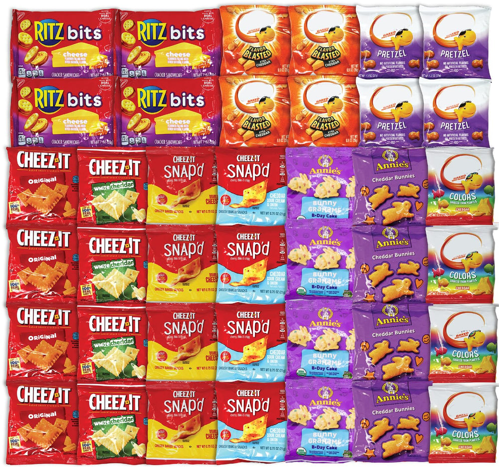 Niro front gift box with 40 cheese cracker packs ready to gift and share