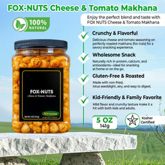 Nirwana fox nuts in a bowl on an office desk showing convenient healthy snack for work breaks