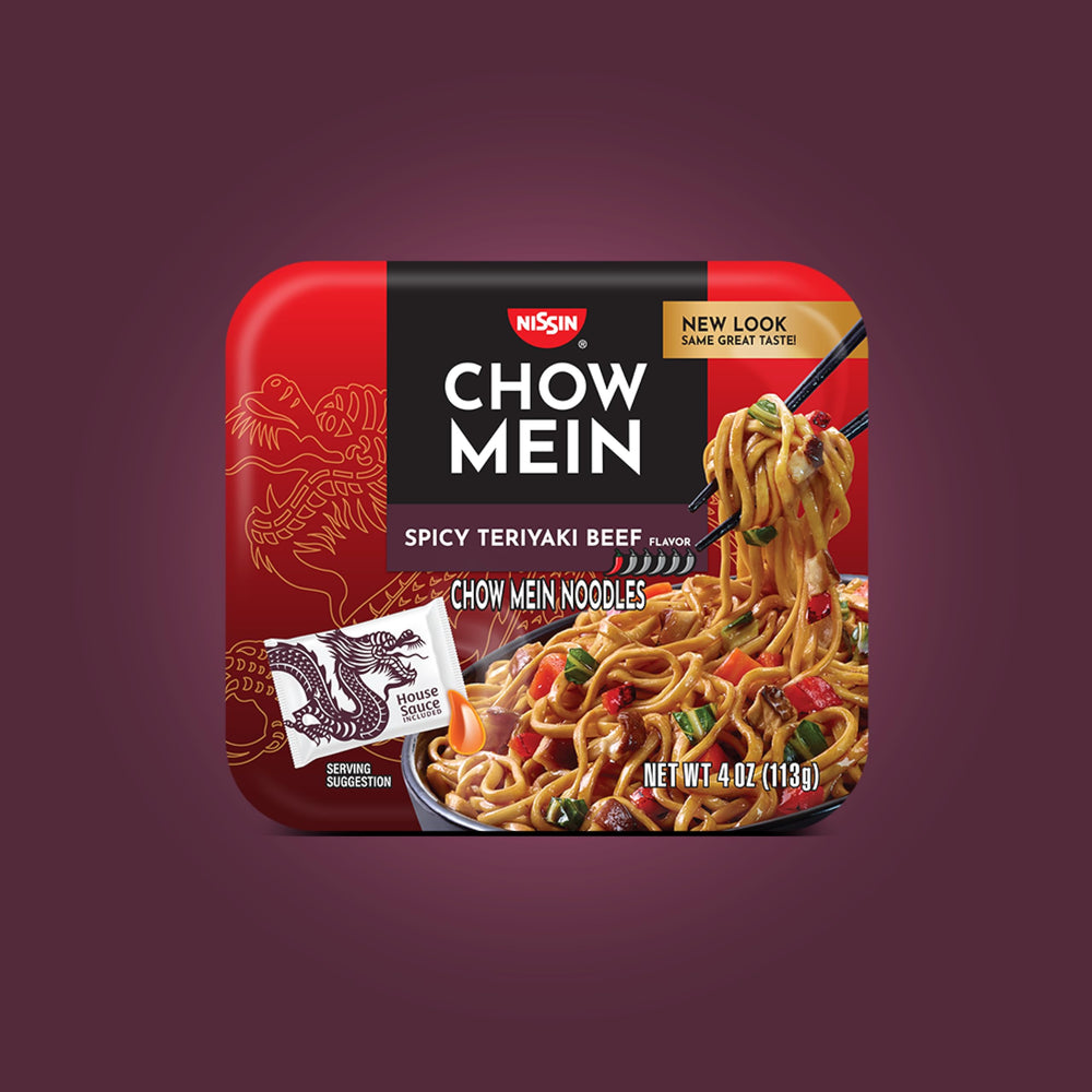 NISSIN desk lunch setup showing portable meal option for busy days