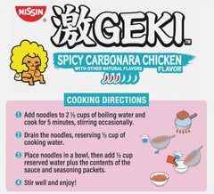 NISSIN Geki served in bowl in kitchen setting highlighting convenient meal time