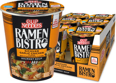 NISSIN cup showing front packaging and flavor benefits
