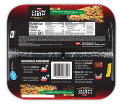NISSIN open tray with sauce packet demonstrating simple microwave preparation benefit