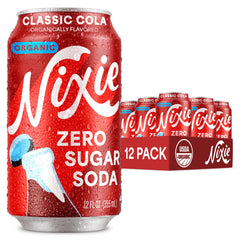 Nixie classic cola front packaging showing brand and organic badge