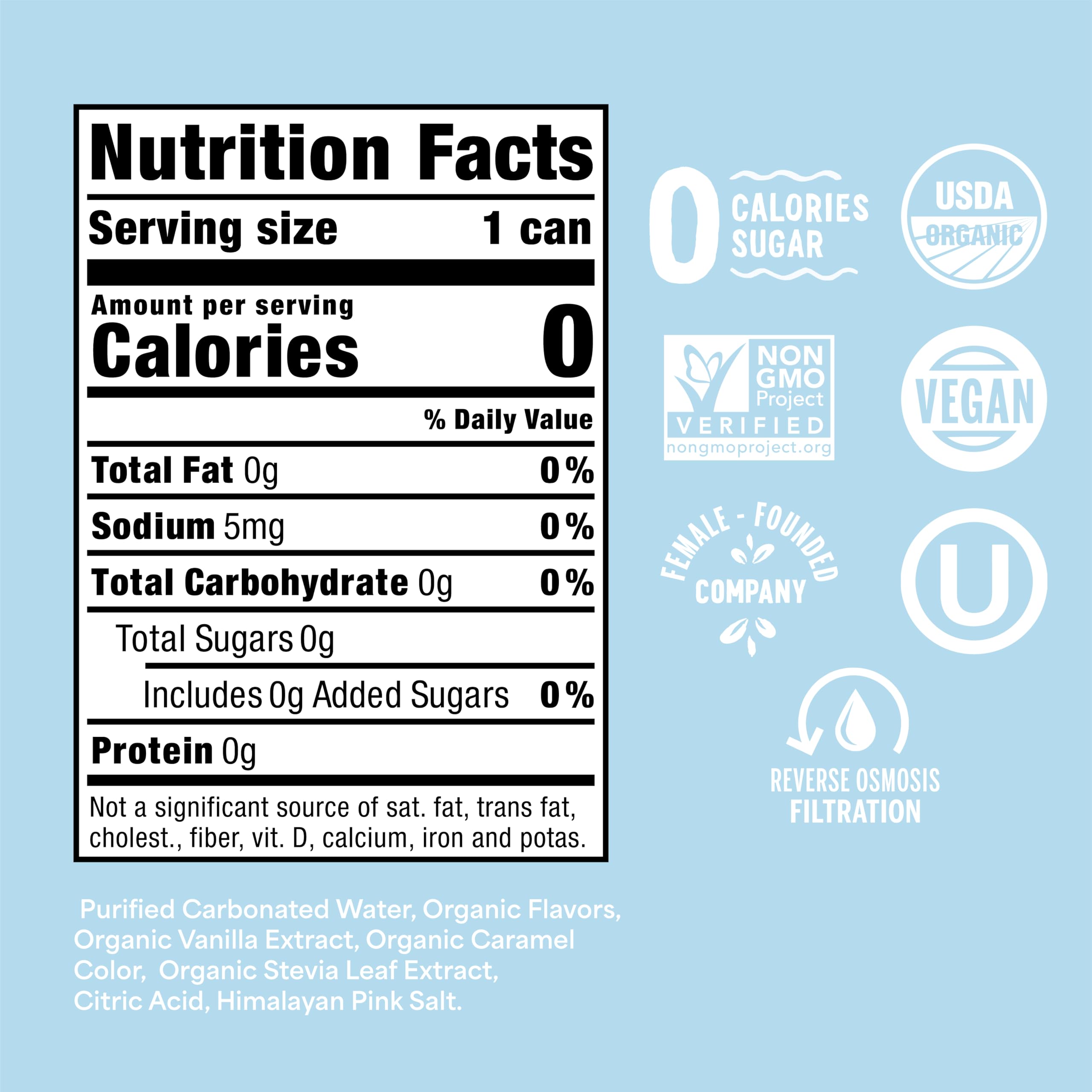 Nixie can close-up highlighting label and organic certification benefit