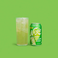 Nixie can beside fresh ginger and lemon, demonstrates natural ingredients