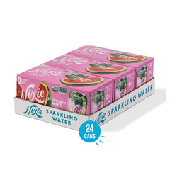 Nixie can close-up highlighting label and mint-watermelon design for crisp appeal
